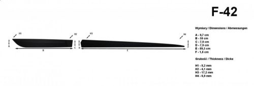 Nissan Pulsar 2014-2018 (hatchback) Rider ajtóvédő díszléc