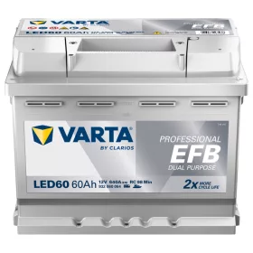   Autóakkumulátor Varta Professional Dual Purpose EFB 60Ah, 12V, 640A, LED60