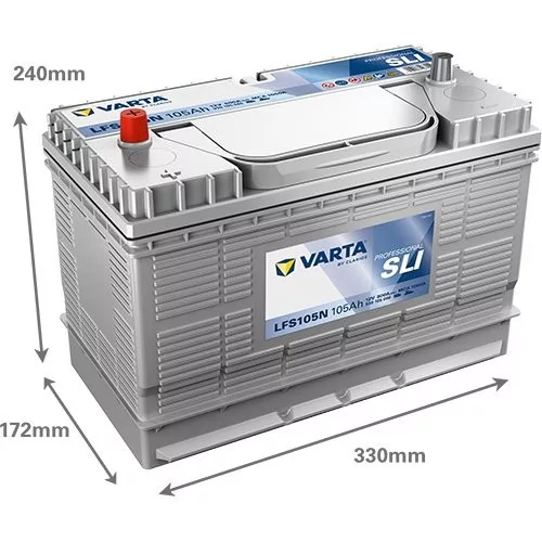 Autóakkumulátor Varta Professional Dual Purpose EFB 105Ah, 12V, 800A, LFS105N