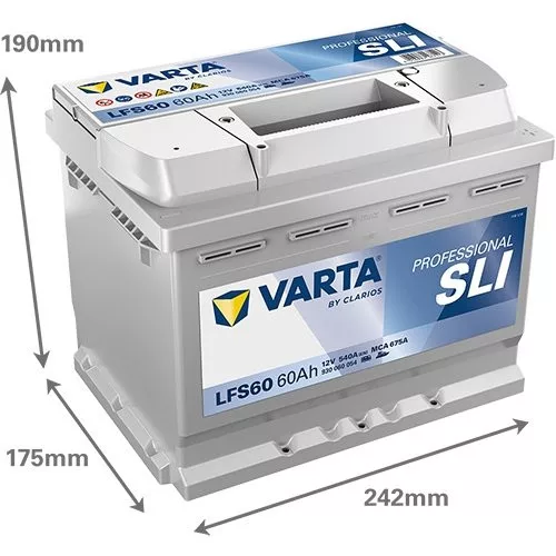 Varta Professional Starter autóakkumulátor 60Ah, 12V, 540A, LFS60
