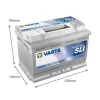 Autóakkumulátor Varta Professional Starter 74Ah, 12V, 680A, LFS74