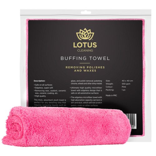 Lotus extra puha mikroszálas kendő pink - 550 gsm