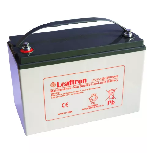 Tartalék akkumulátor Leaftron LTC12-100 12V, 100Ah, 1200A