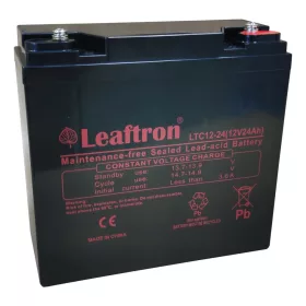 Tartalék akkumulátor Leaftron LTC12-24 12V, 24Ah