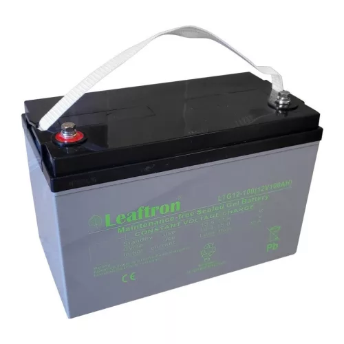 Tartalék akkumulátor Leaftron LTG12-100 12V, 100Ah, 800A (gél)