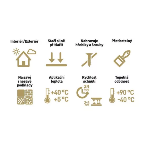 Mamut High Tack ragasztó (290ml, fehér)