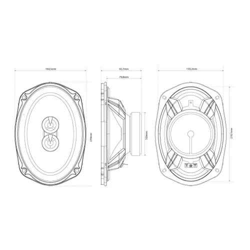 MTX Audio TR69C hangszórók (16x24cm)