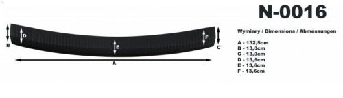 VW Caddy 2004-2015 Rider lökhárítóvédő