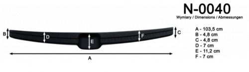 Hyundai i20 2014-2018 Rider lökhárítóvédő