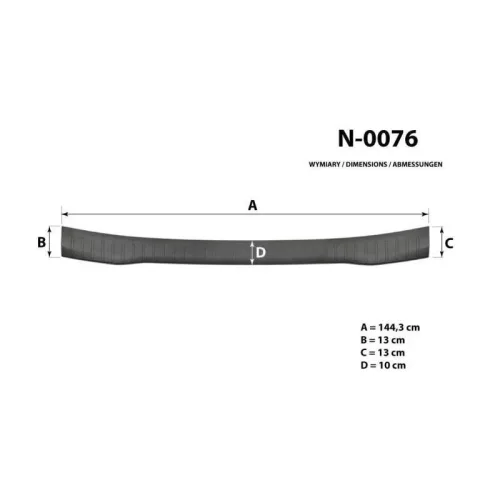 Csomagtér peremvédő léc VW Transporter T7 2024-