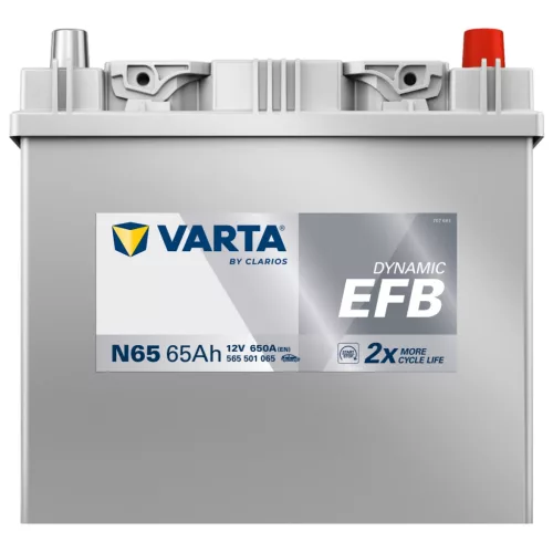 Autóakkumulátor Varta Blue Dynamic EFB 65Ah, 12V, 650A, N65