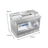 Autóakkumulátor Varta Blue Dynamic EFB 70Ah, 12V, 760A, N70