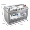 Autóakkumulátor Varta Blue Dynamic EFB 85Ah, 12V, 800A, N85