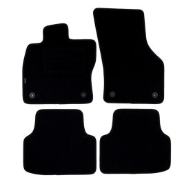   Skoda Octavia III. 2013-2020 (kerek rögzítés, fekete szegély) méretpontos szövet autószőnyeg