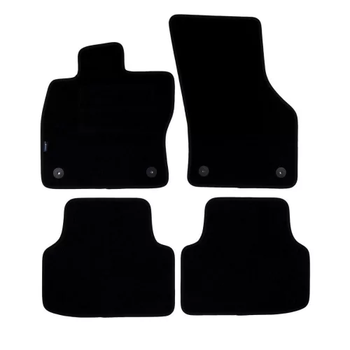 Skoda Octavia IV. 2020- (kerek rögzítés, fekete szegély) méretpontos szövet autószőnyeg