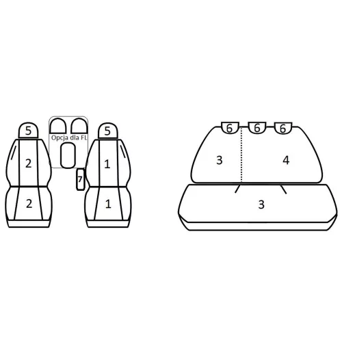 Dacia Duster II ( 2017 - ); FL ( 2021 - ) - T01 minta - méretpontos üléshuzat - egyedi üléshuzat