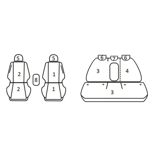 Hyundai i30 III Hatchback ( 2017 - ) - T09 minta - méretpontos üléshuzat - egyedi üléshuzat