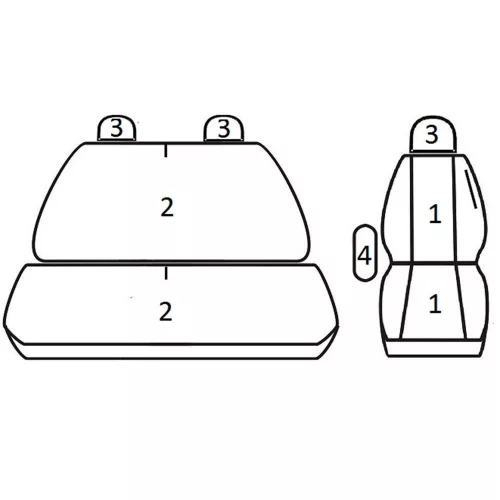 Iveco Daily IV-V (2+1) ( 2006 - 2013 ) - T06 minta - méretpontos üléshuzat - egyedi üléshuzat