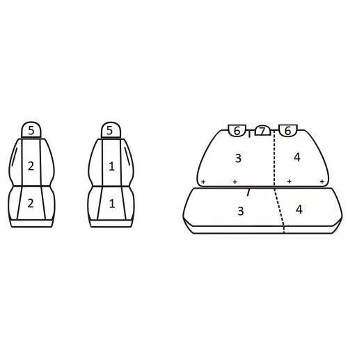Mercedes II A klasa W169 ( 2004 - 2012 ) - T06 minta - méretpontos üléshuzat - egyedi üléshuzat