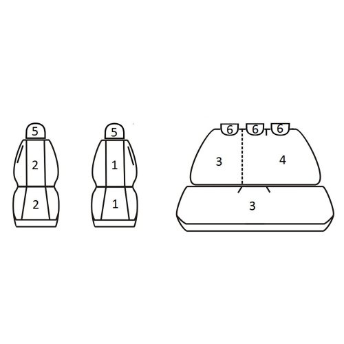 Nissan Micra III ( 2002 - 2010 ) - T09 minta - méretpontos üléshuzat - egyedi üléshuzat