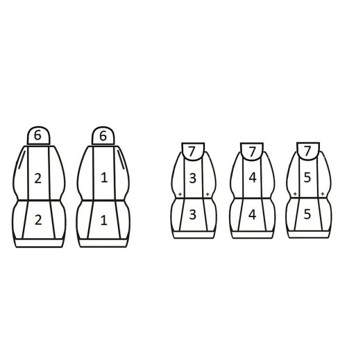Opel Zafira C (5 személyes) ( 2011 - ) - T09 minta - méretpontos üléshuzat - egyedi üléshuzat
