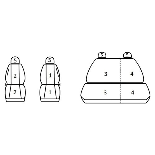 Skoda Octavia I ( 1996 - 2004 ) - T09 minta - méretpontos üléshuzat - egyedi üléshuzat