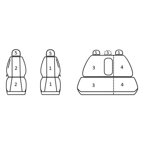 Skoda Octavia I ( 1996 - 2004 ) - T01 minta - méretpontos üléshuzat - egyedi üléshuzat