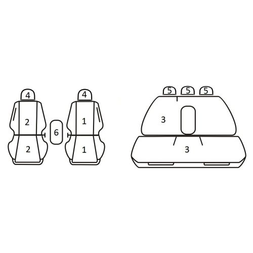 Skoda Superb I ( 2001 - 2008 ) - T09 minta - méretpontos üléshuzat - egyedi üléshuzat