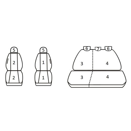 Toyota Yaris II ( 2005 - 2011 ) - T09 minta - méretpontos üléshuzat - egyedi üléshuzat