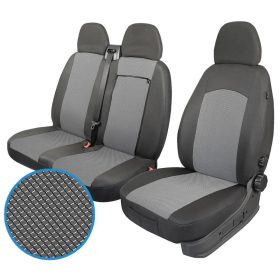   Mercedes Sprinter II ( 2006 - ); Volkswagen Crafter ( 2006 - 2016 ) (2+1) - T01 minta - méretpontos üléshuzat - egyedi üléshuzat