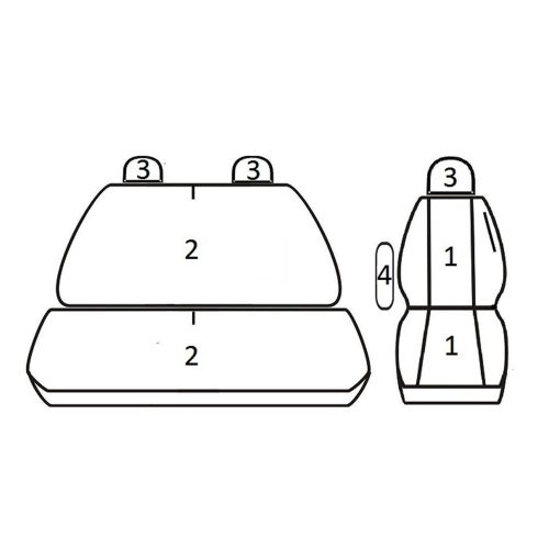 Renault Mascott; Renault Master; Opel Movano (2+1) ( 1999 - 2010 ) - T06 minta - méretpontos üléshuzat - egyedi üléshuzat