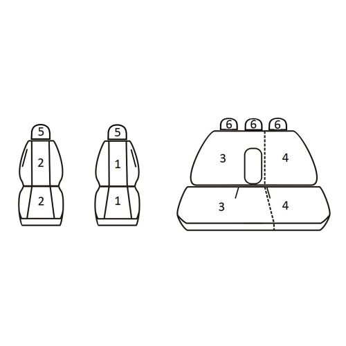 Volkswagen Golf IV, Volkswagen Bora ( 1999 - 2006 ) - T09 minta - méretpontos üléshuzat - egyedi üléshuzat