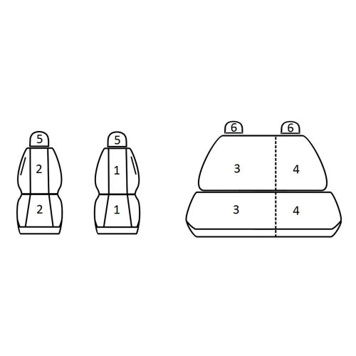 Seat Cordoba II; Seat Ibiza III ( 2002 - 2009 ) - T06 minta - méretpontos üléshuzat - egyedi üléshuzat