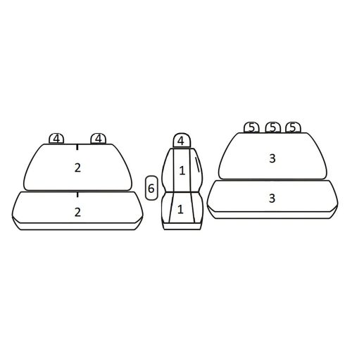 Opel Movano A; Renault Master II (6 személyes) ( 1998 - 2010 ) - T06 minta - méretpontos üléshuzat - egyedi üléshuzat
