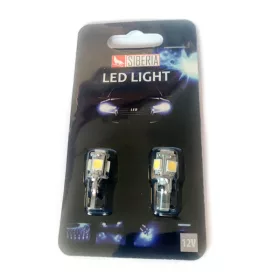   Izzó, T10 helyzetjelző, 12V, 5W, 5 SMD Fehér Canbus, bliszterben (CM58929, HS-72LB321W).