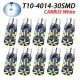 12/24V Canbus T10-4014-30SMD Fehér LED izzzó - 10db-os