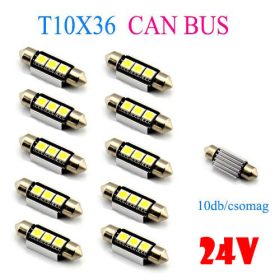   CANBUS 3SMD LED LA513C-36CS Szofita hűtőbordás izzó - 24V - 10db