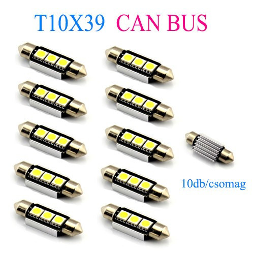 10db/csomag CANBUS 3SMD LED LA513C-39CS Szofita hűtőbordas