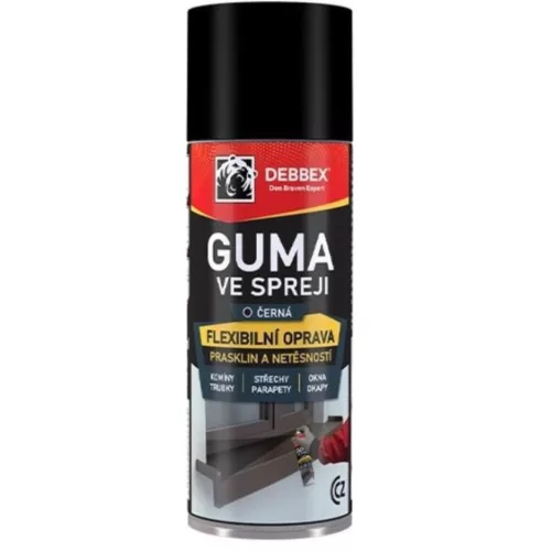 Guma ve spreji DEBBEX (černá, 400 ml)