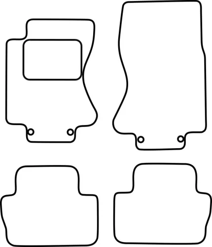 Jaguar S-Type 2005- méretpontos szövet autószőnyeg