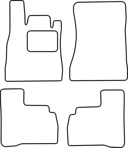 Mercedes S-Class W221 2005-2013 méretpontos szövet autószőnyeg