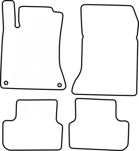 Mercedes CLA-Class 2013-2019 (C117) méretpontos szövet autószőnyeg