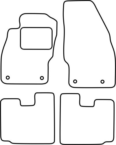 Opel Adam 2013-2019 méretpontos szövet autószőnyeg