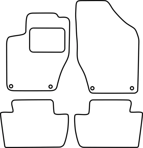 Peugeot 308 2007-2013 méretpontos szövet autószőnyeg