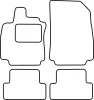 Renault Clio 2005-2012 méretpontos szövet autószőnyeg