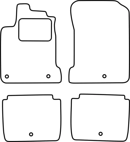 Renault Latitude 2011-2015 méretpontos szövet autószőnyeg