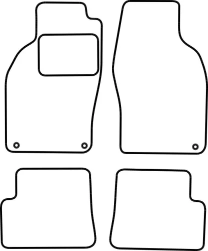 Saab 9-3 1998-2003 (cabrio) méretpontos szövet autószőnyeg