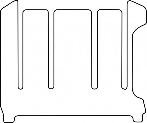 Volskwagen Transporter T4 1990-2003 (II/III. sor, Multivan) méretpontos szövet autószőnyeg