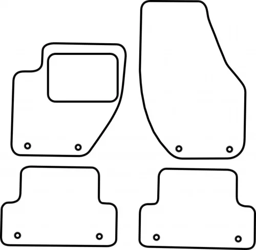 Volvo V40 2012-2019 méretpontos szövet autószőnyeg