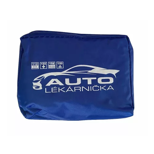 Autós elsősegélycsomag textil (kék)